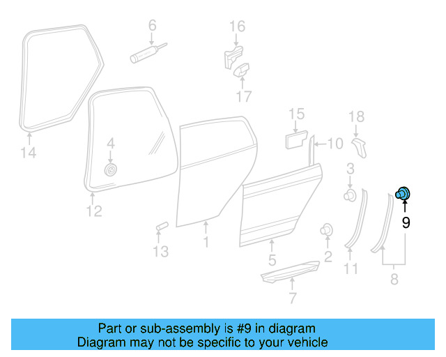 Rear Weather 1K6-837-200-B - View 39