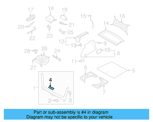 Rear Trim Panel 1K6-863-459-R-82V - View 6