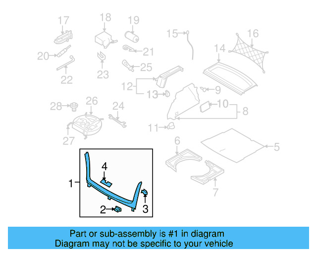 Rear Trim Panel 1K6-863-459-T-82V - View 4