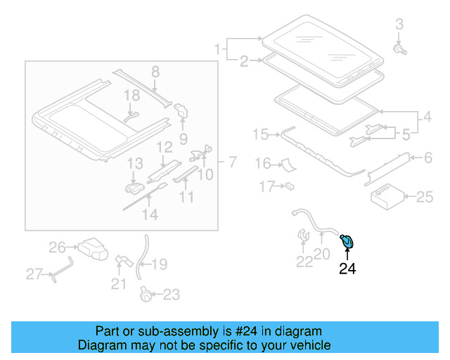 Sunroof Drain Hose Drain Valve 1K6-877-236 - View 21