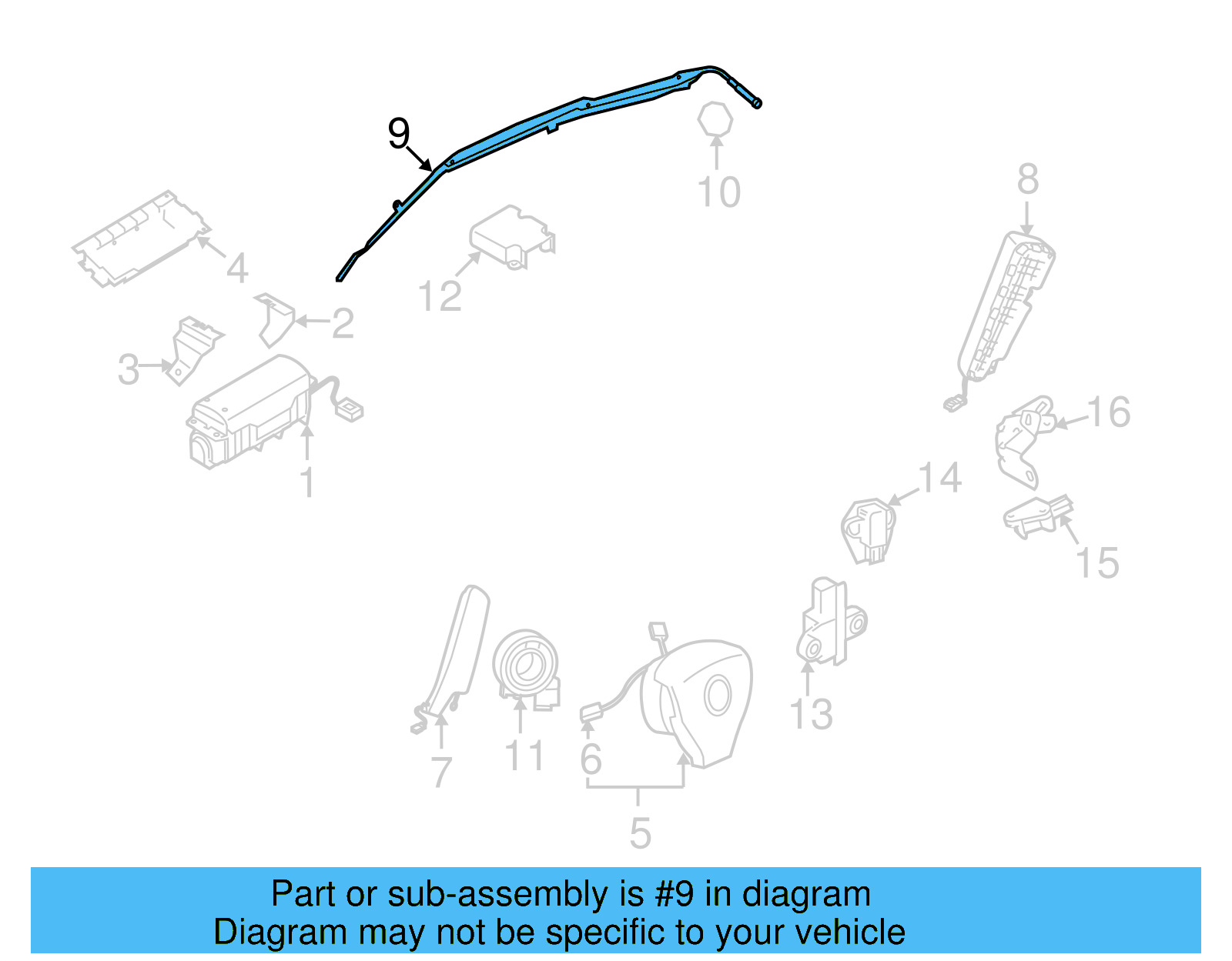 Head Air Bag 1K6-880-742-S - View 4