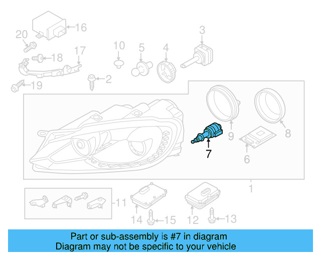 Adjust Motor 1K6-941-295 - View 35