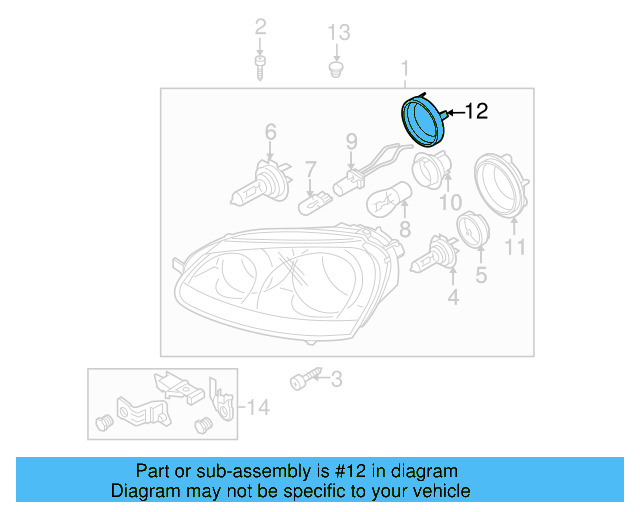 Inner Cap 1K6-941-608-A - View 73