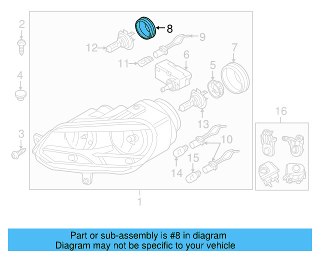 Inner Cap 1K6-941-608-A - View 77