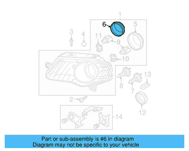 Inner Cap 1K6-941-608-A - View 75