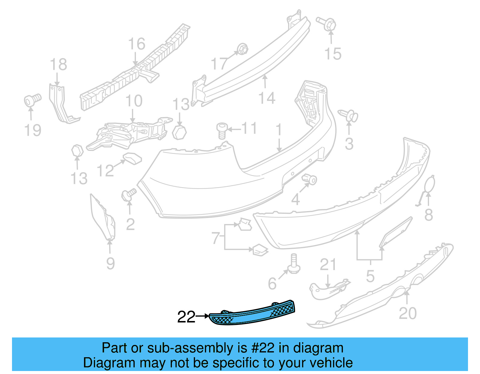 Reflector 1K6-945-105-A - View 3