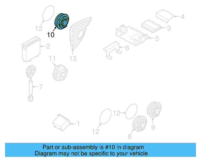 Quarter Panel Speaker 1K8-035-453-A