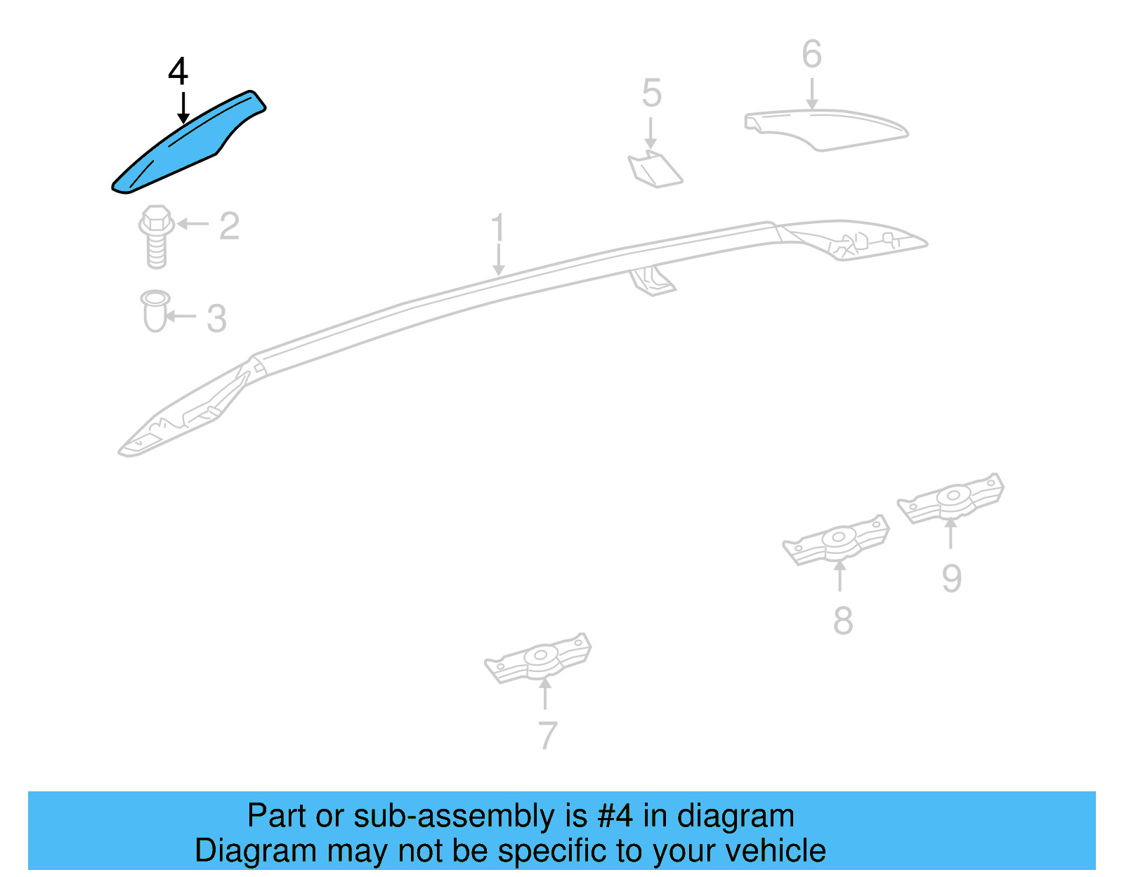 Roof Rack Cover 1K9-860-145-03C - View 6