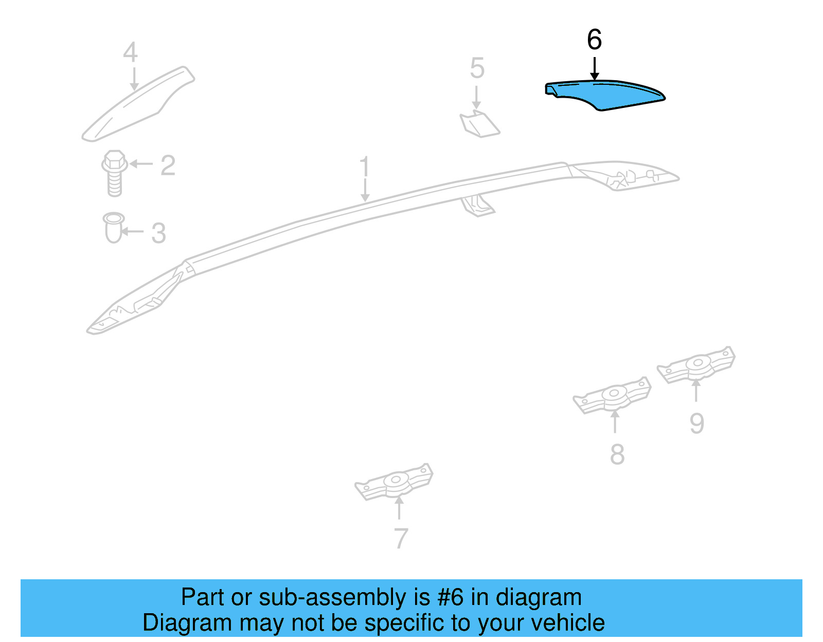 Roof Rack Cover 1K9-860-149-03C - View 6