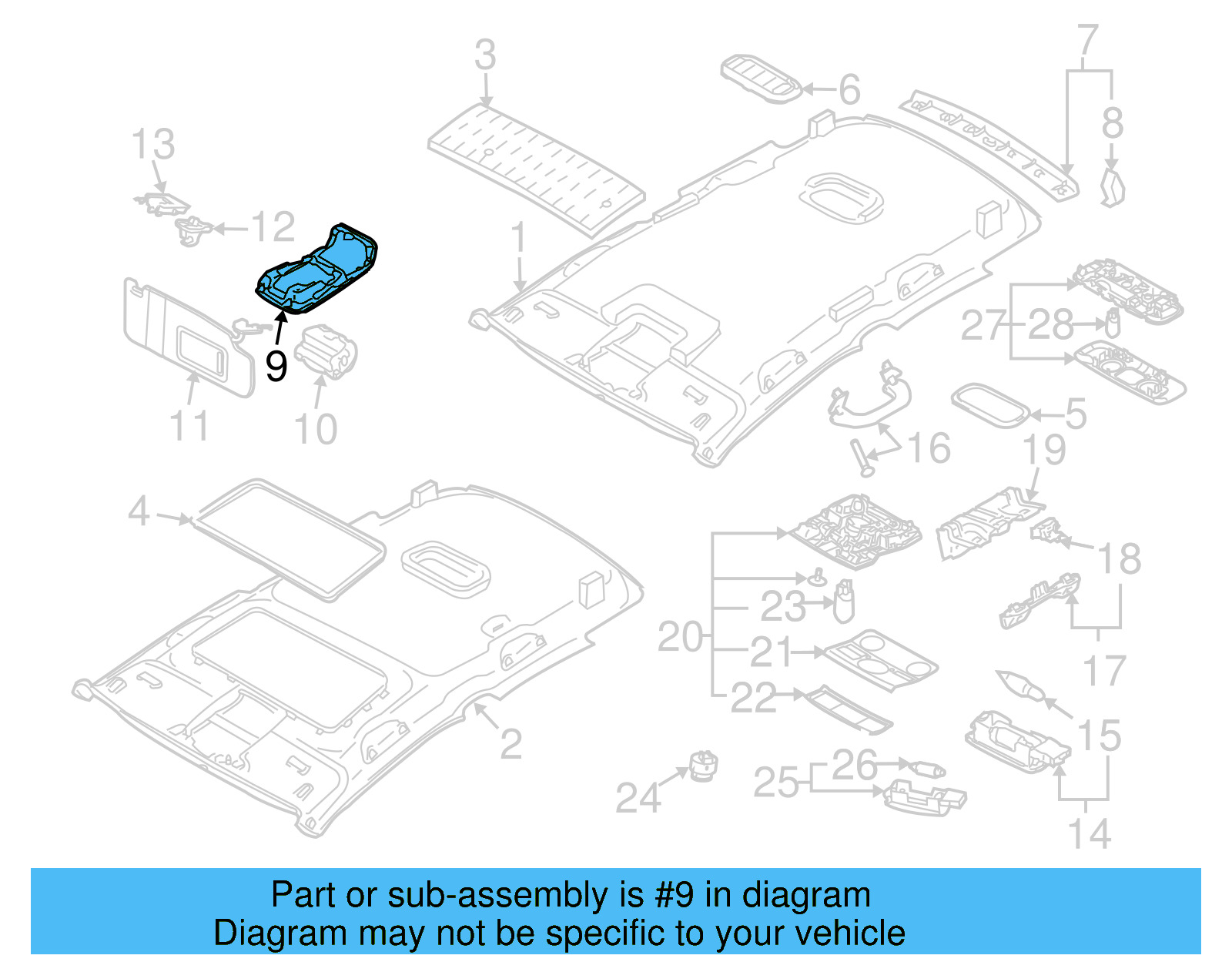 Lamp Housing 1K9-867-489-A-7G8 - View 3