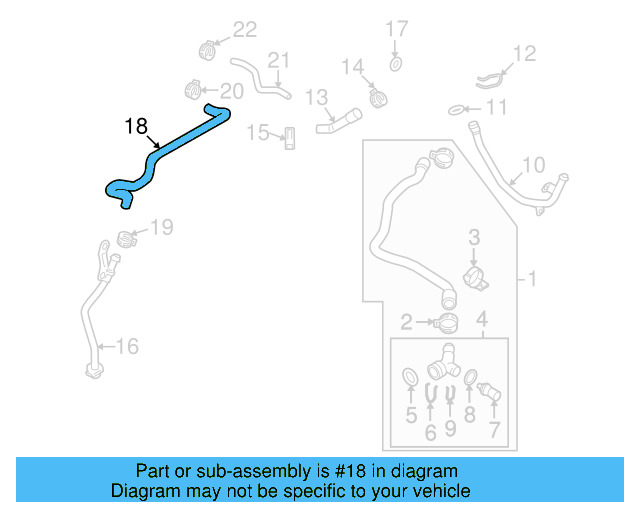 Temp Sensor Retainer Spring 032-121-142 - View 180