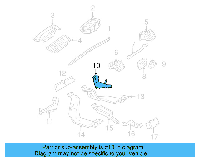 Lower Vent 1K1-819-152-B - View 49
