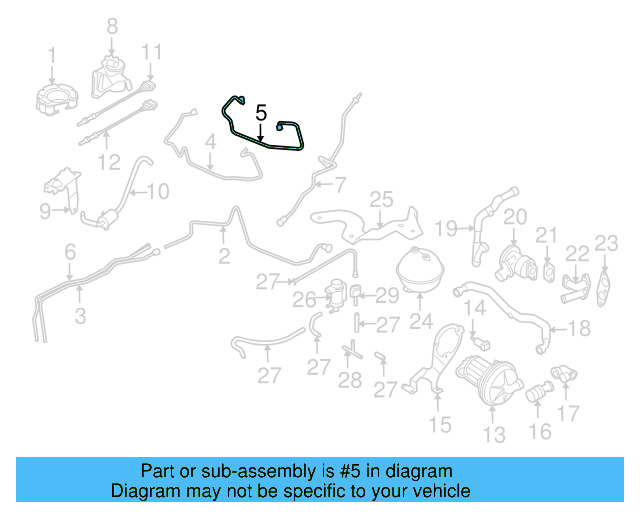 Breather Tube 1Q0-201-160-D