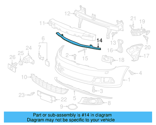 Lower Brace 1Q0-807-093-B - View 8