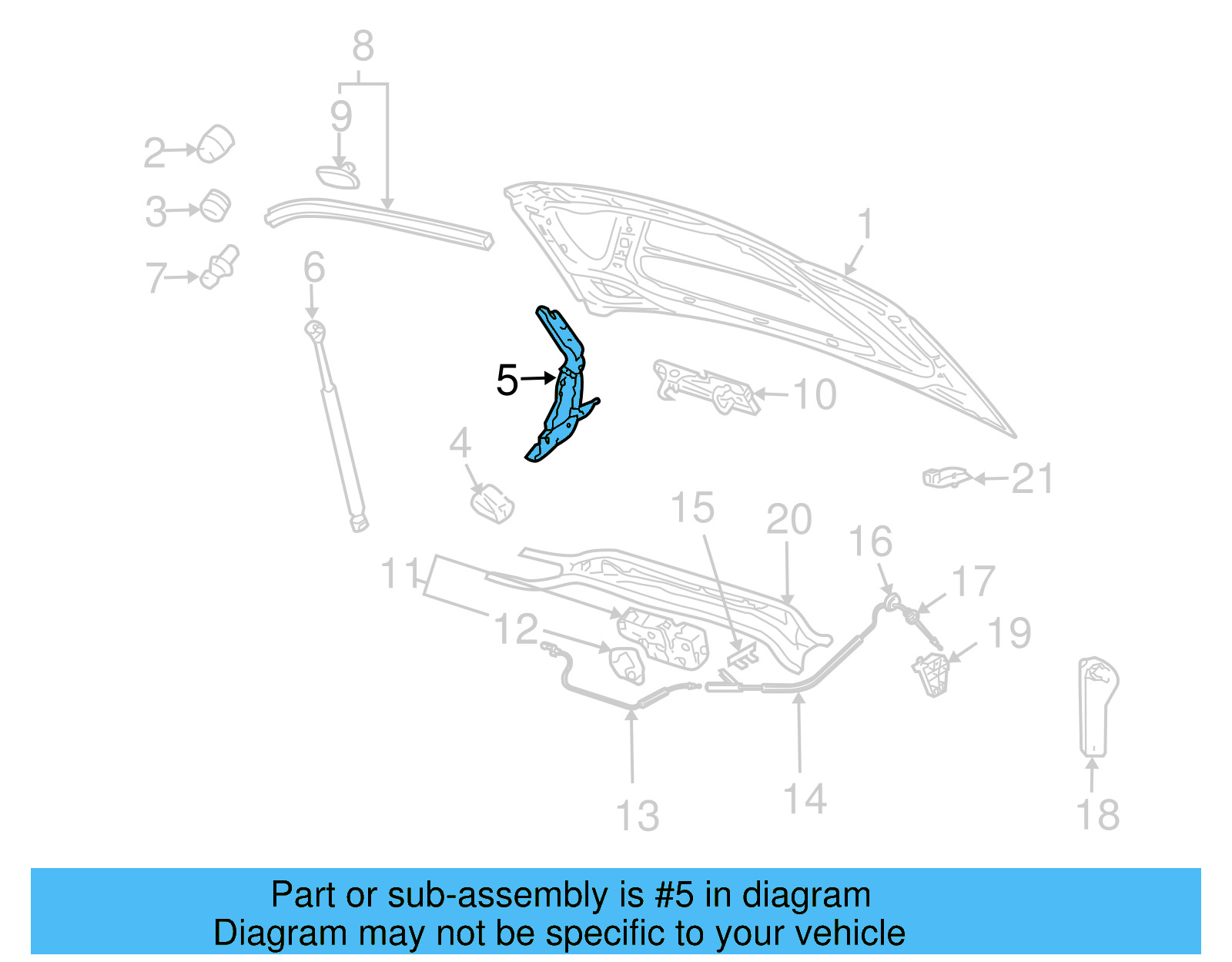 Hinge 1Q0-823-302-C - View 4