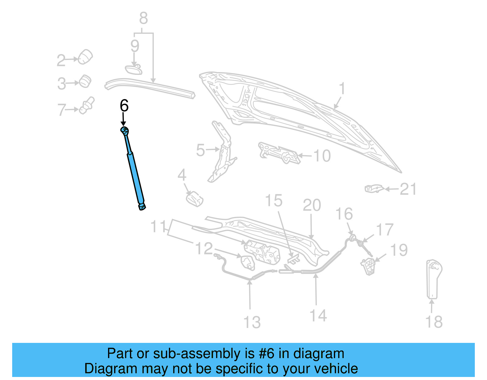 Support Cylinder 1Q0-823-359 - View 6