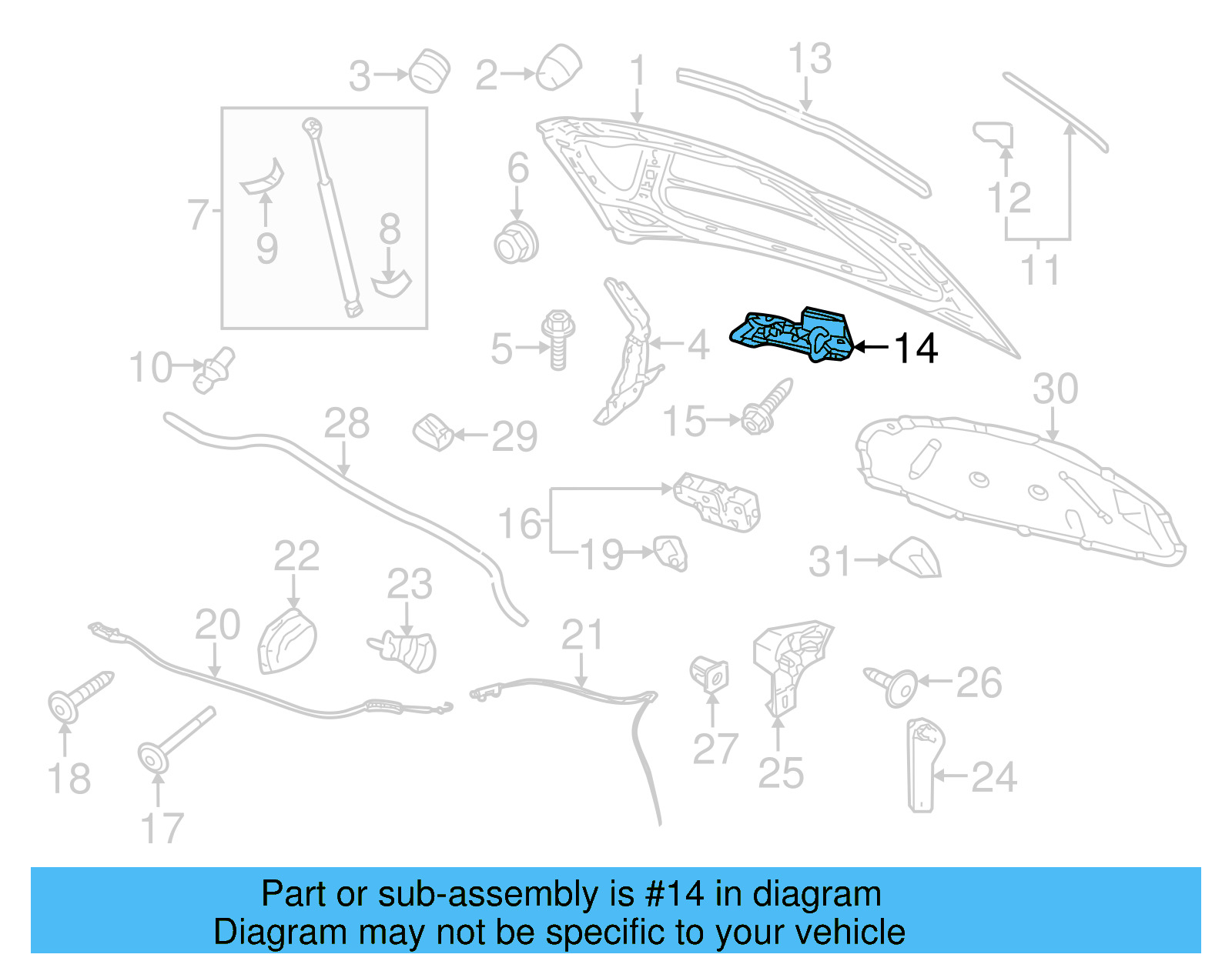 Safety Catch 1Q0-823-480 - View 14