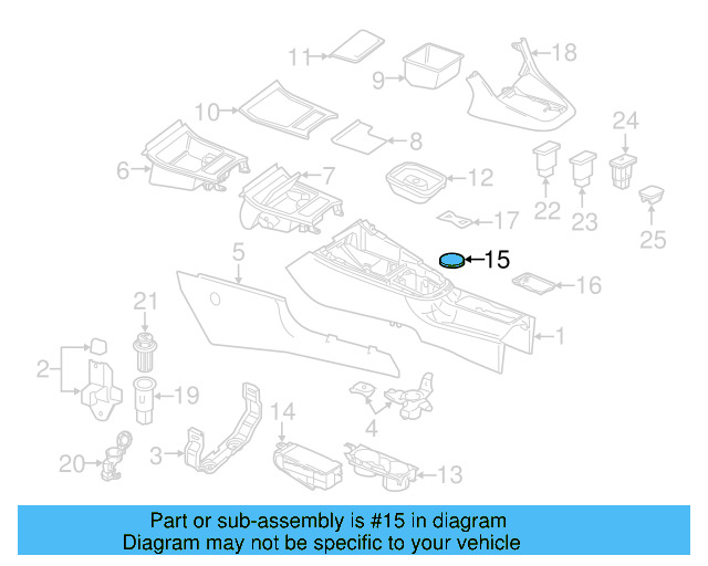 Cup Holder Insert 1Q0-863-135-82V - View 42