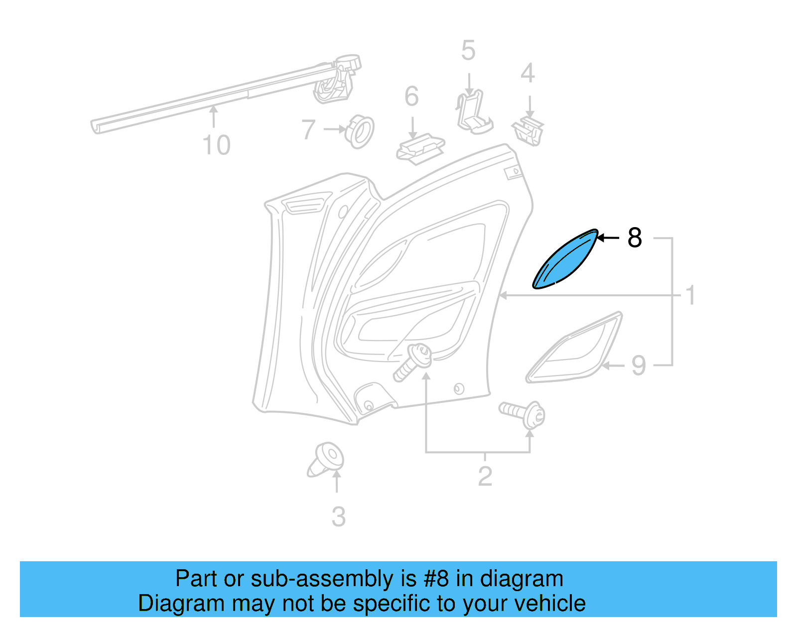 Speaker Grille 1Q0-868-148-82V - View 4