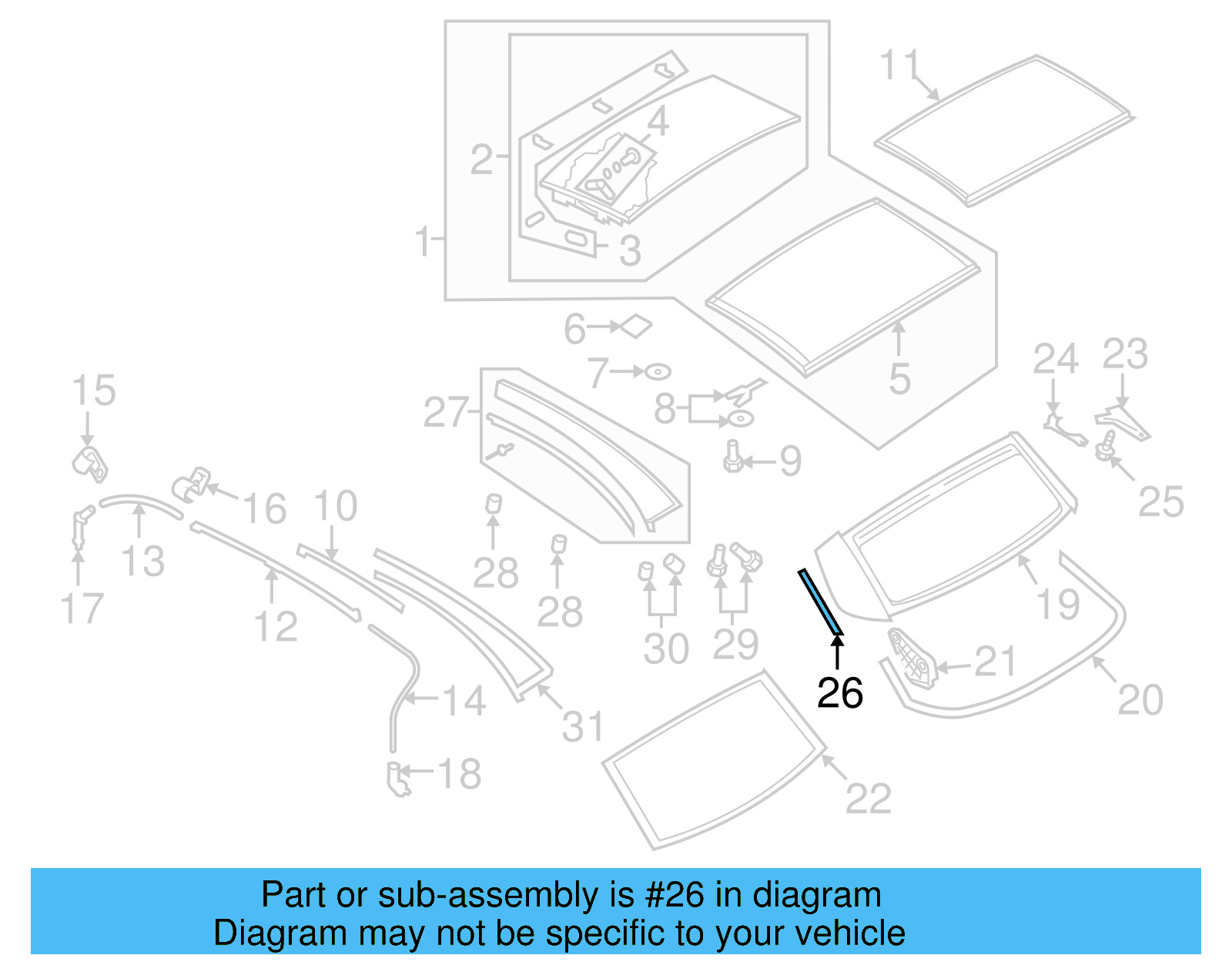 Retaining Strip 1Q0-871-493 - View 4