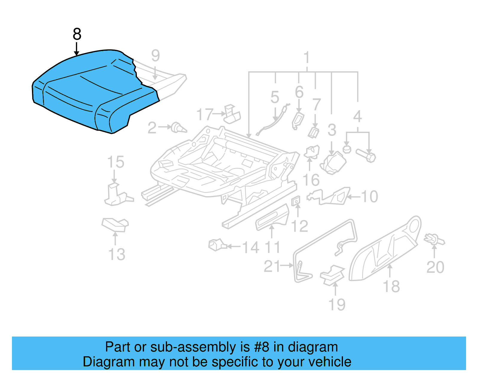 Seat Cover 1Q0-881-405-CS-UFH - View 10
