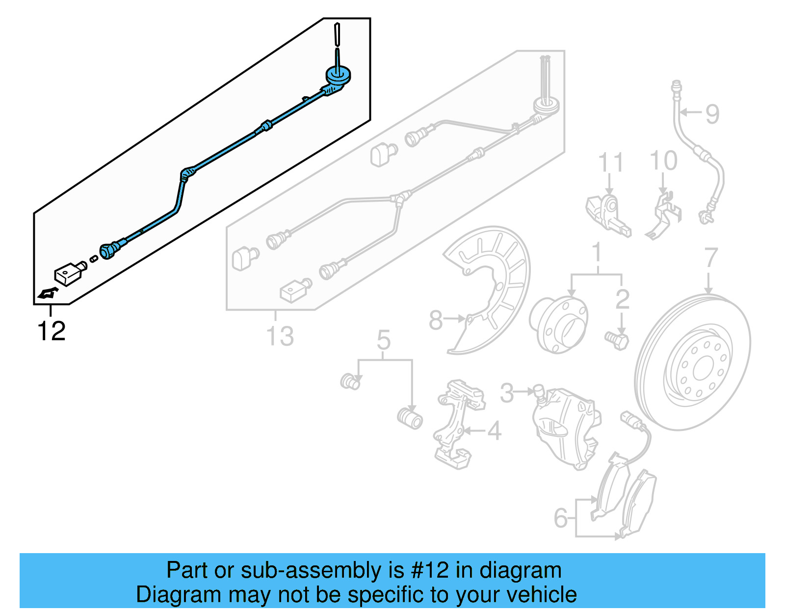 ABS Wheel Speed Sensor Wiring Harness 1Q0-927-903-AA - View 4