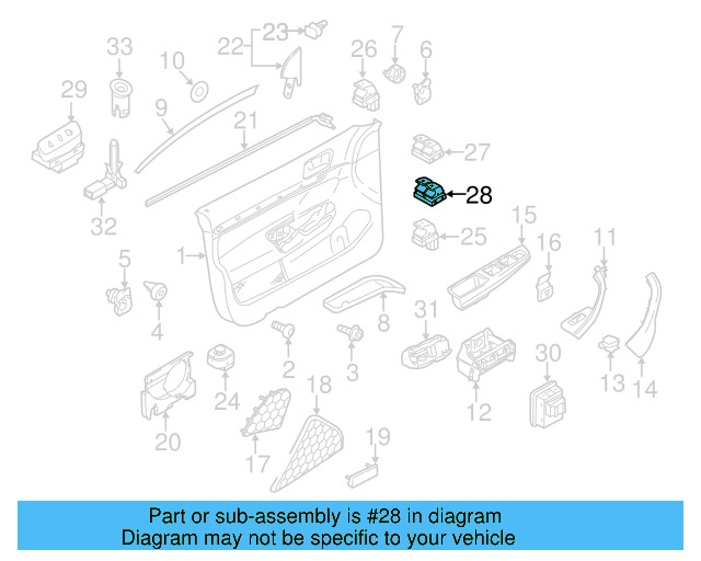 Window Switch 1Q0-959-858-A - View 3