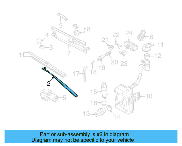 Wiper Arm 1Q1-955-410-03C - View 12