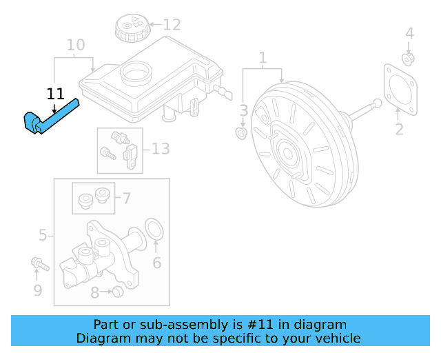 Brake Fluid Level Switch 1S0-611-377 - View 8