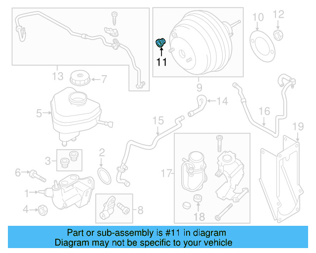 Power Brake Booster Grommet 1S0-612-250-A - View 22