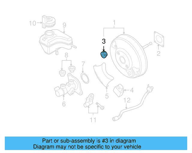 Power Brake Booster Grommet 1S0-612-250-A - View 26