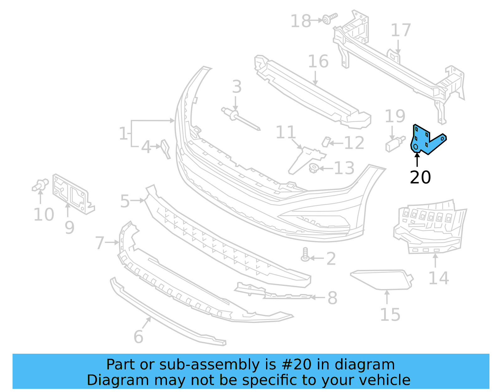 Temp Sensor Bracket 1S0-820-536 - View 7