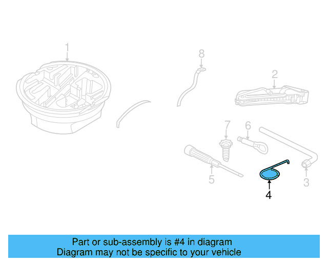 Rear Floor Pan Retainer 1T0-803-274 - View 17