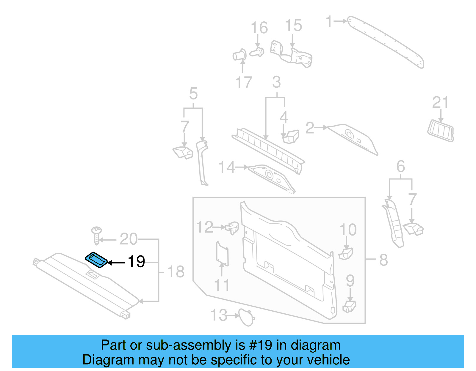 Grip Handle 1T0-867-799-A-82V - View 4