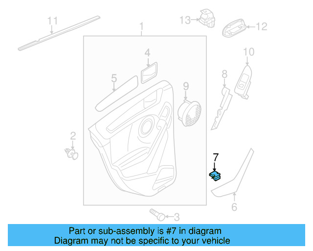 Handle Cover Clip 1T0-867-947-A - View 29