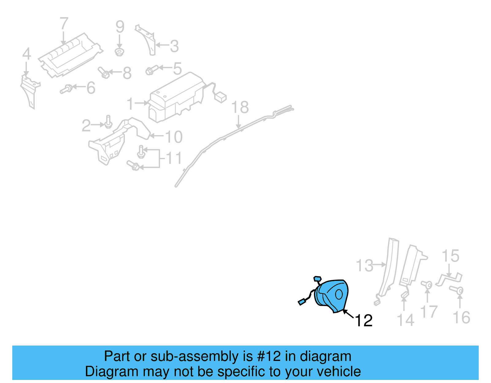 Driver Air Bag 5K0-880-201-AE-81U