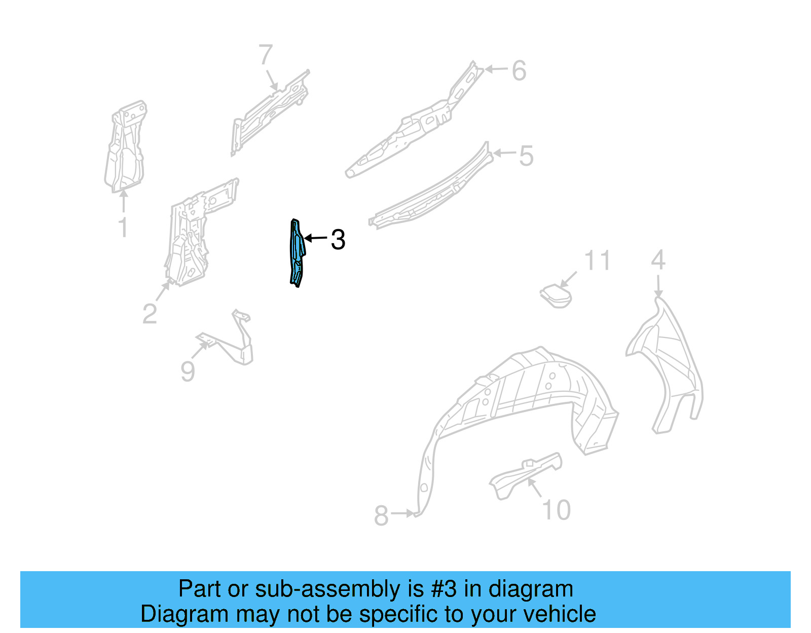 Inner Panel 1Y0-810-432-C - View 2