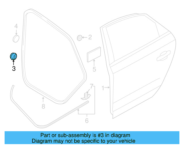 Door Shell Hole Plug 1Y0-837-111 - View 56