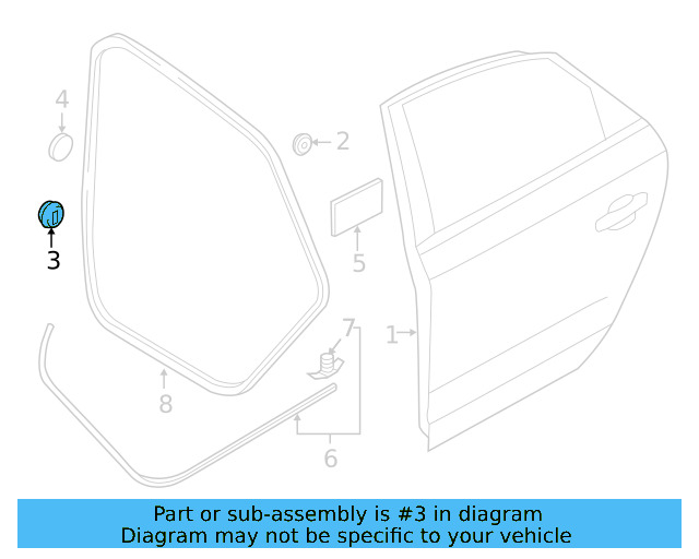 Door Shell Hole Plug 1Y0-837-111 - View 5