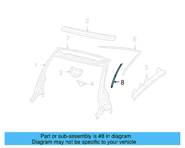 Side Retainer 1Y0-845-392-A - View 3