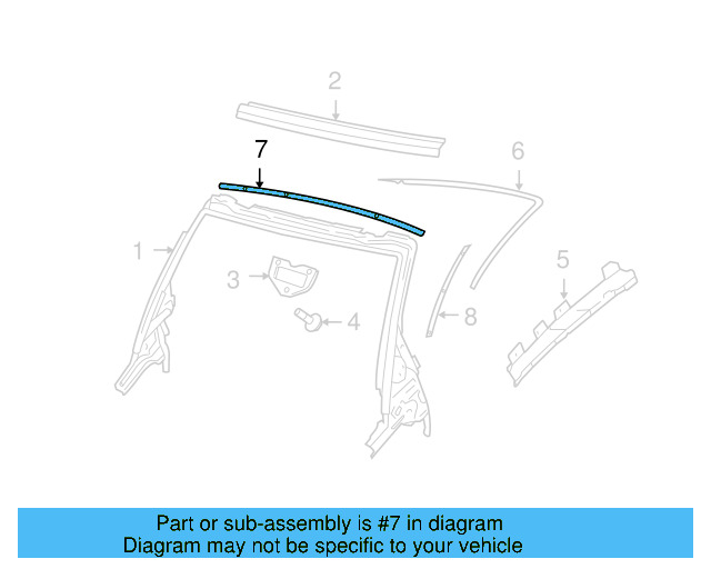 Upper Retainer 1Y0-845-393-B - View 2
