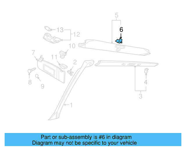 Kick Panel Trim Retainer 1Y0-867-276 - View 42