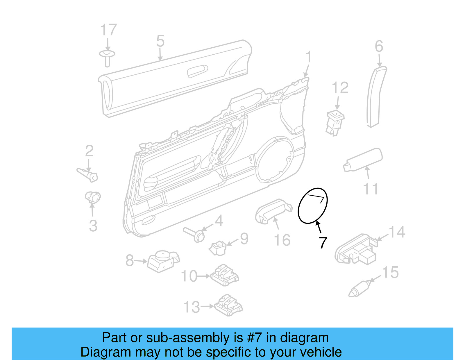 Speaker Grille 1Y0-868-149-B41 - View 9