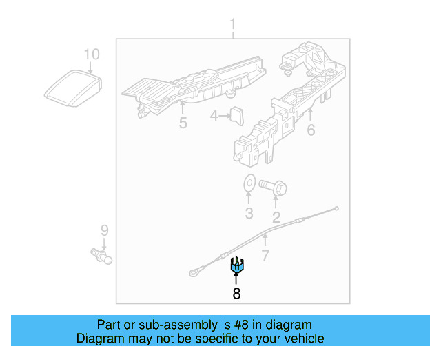 Cable Clip 1Y0-871-720-A - View 5