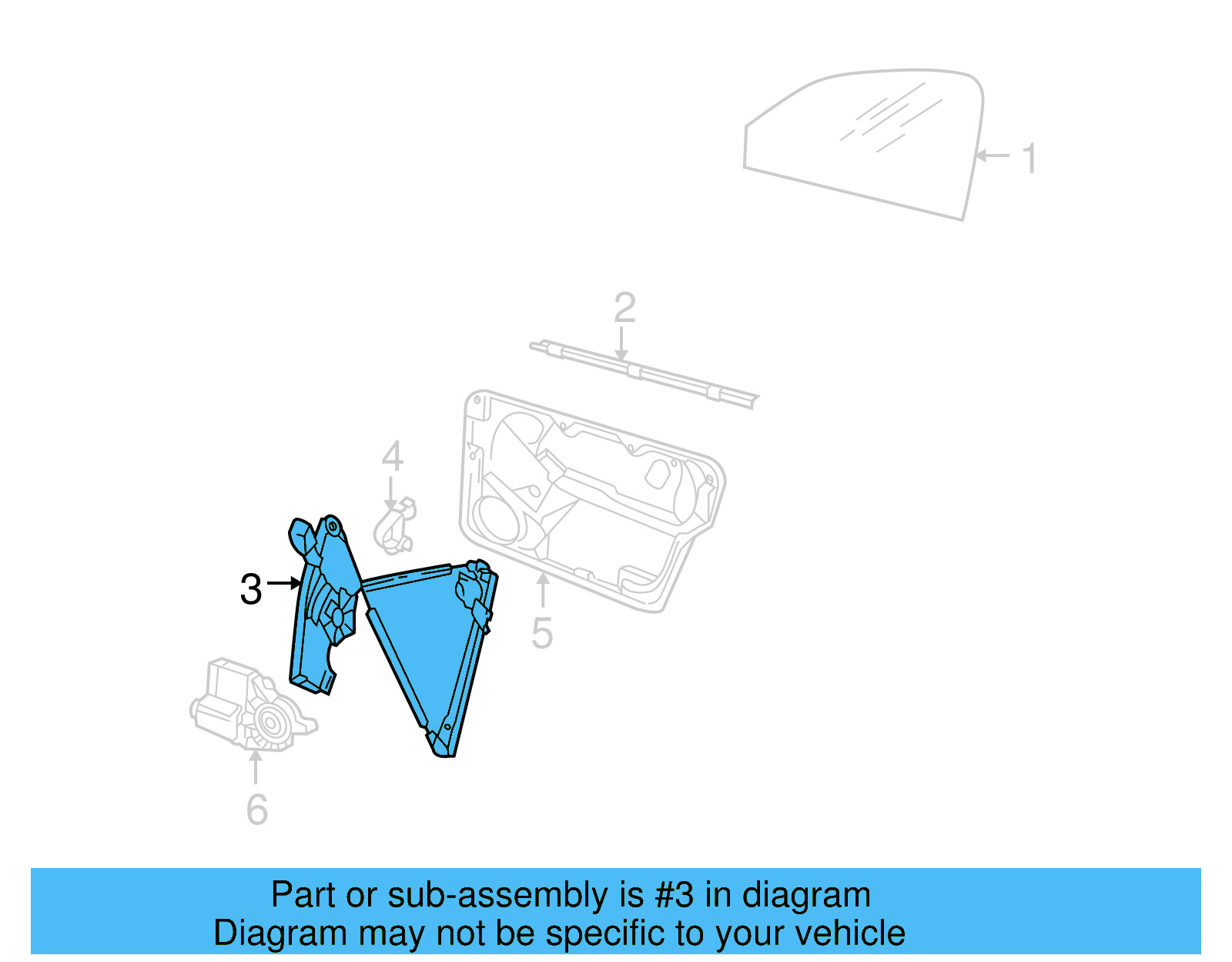 Window Regulator 1Y0-837-461-F - View 9