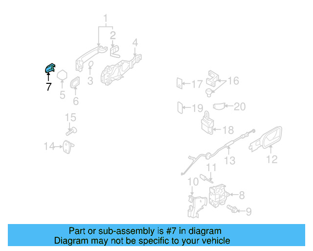 Exterior Door Handle Cover (Unpainted) 1k5839879gru