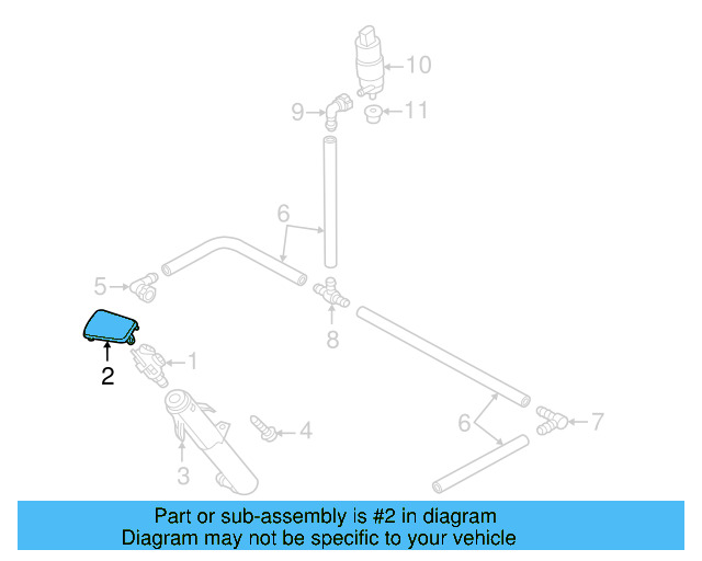 Cap (Unpainted) 1q0955110agru - View 2
