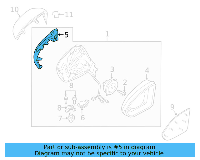 Side Marker Lamp 3G8-945-072-A - View 7