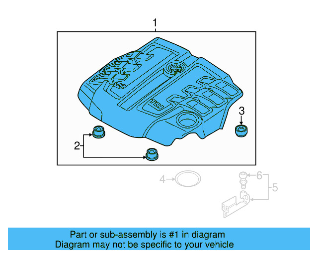 Engine Cover 059-103-925-CA - View 6