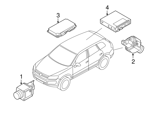 Parking Aid Control Module 7P6-907-441-E - View 10